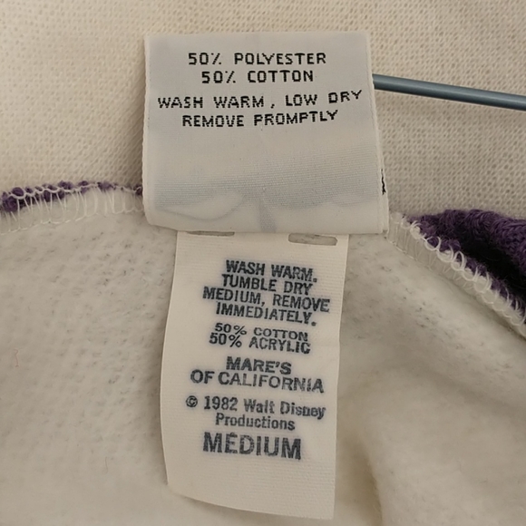 1982 Epcot Center Walt Disney Sweatshirt USA Mares - Picture 8 of 10